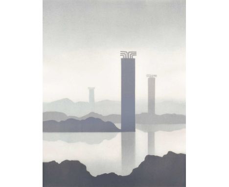 Trevor Grimshaw (British 1947-2001) "Monoliths" Signed and marked A.P. (Artist's Proof) in pencil in the margin, published by