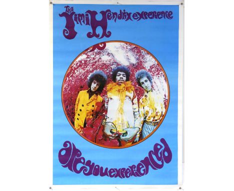 The Jimi Hendrix Experience music poster from the estate of Mitch Mitchell, rolled, 100 x 140 cm. Provenance: Originally from