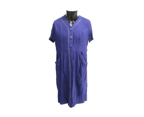 A large collection of costumes and prop accessories including 2 1920s-style dresses, one by Western Costume Company, 1950s-st