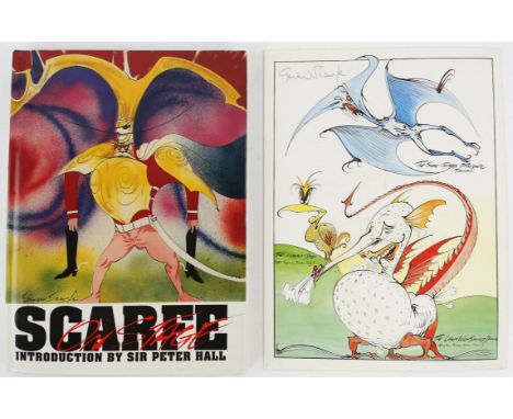 Gerald Scarfe - 'Scarfe on Stage', a signed print with a related hardback book (2). 