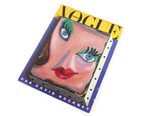 Hockney, David (b.1937) a copy of Vogue, Paris, Par David Hockney, December 1985 - January 1986, no 662.