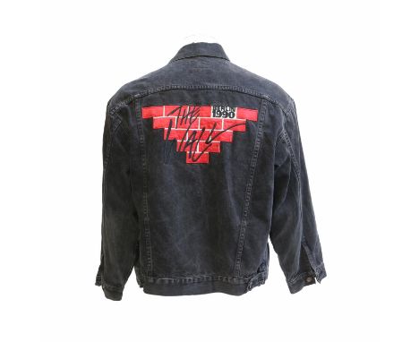 Pink Floyd - original denim tour jacket from The Wall Tour Berlin 1990, by EMEA Merchandising NYC, size L.Provenance: from th