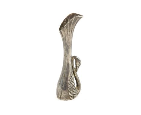 The Lord of the Rings - metal swan vase used as set dressing for Rivendell, the swan motif reappeared in much of the set deco