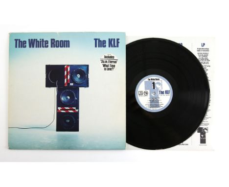 The KLF original UK vinyl LP of The White Room.  Classic 1991 first pressing LP from The KLF, this has the front hype sticker