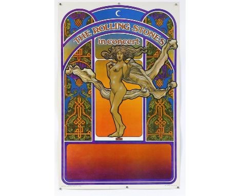 The Rolling Stones - 1969 American Tour poster, designed by David Byrd, the bottom area blank for venue details to be added, 
