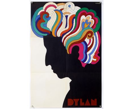 Bob Dylan (1967) US Record album Insert poster, artwork by Milton Glaser, folded, 22 x 33 inches.