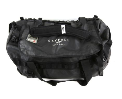 James Bond Skyfall (2012) Large black North Face Duffel bag, with stitched 'Skyfall 007 Crew 2012'. Provenance: Consigned fro