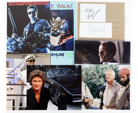 A collection of 19 autographed items including photographs, mini posters and other items, signed by Christopher Lloyd (Who Fr