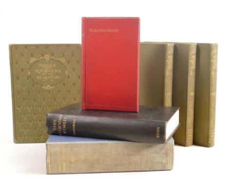 Seven collectors books including - The baptism of the Viking - Tattersall, Modes &amp; Manners of the 19th century vols 1 - 4