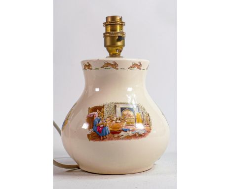 Royal Doulton Bunnykins lamp base, height 22cm. 