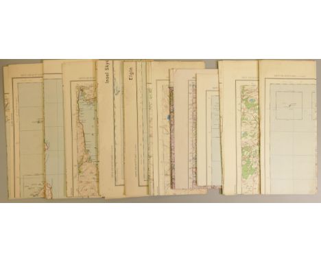 10 large paper WWII Ordnance Survey maps of the UK &amp; Central Europe, mostly dated 1940 printed in both English &amp; Germ
