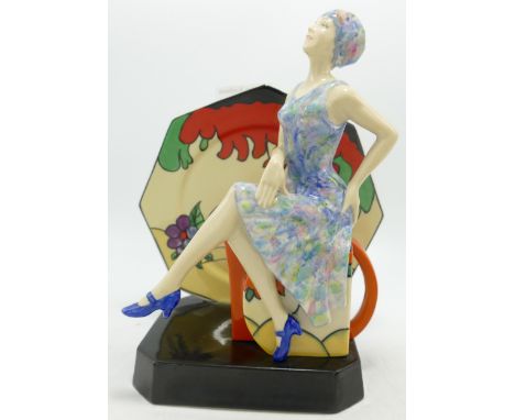 Kevin Francis / Peggy Davies figure Tea with Clarice Cliff , limited edition 