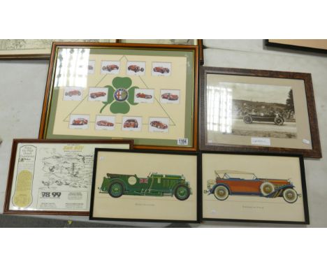 A collection of Motoring Theme Prints(5) 