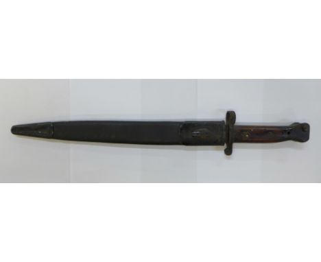 A WWI bayonet and scabbard