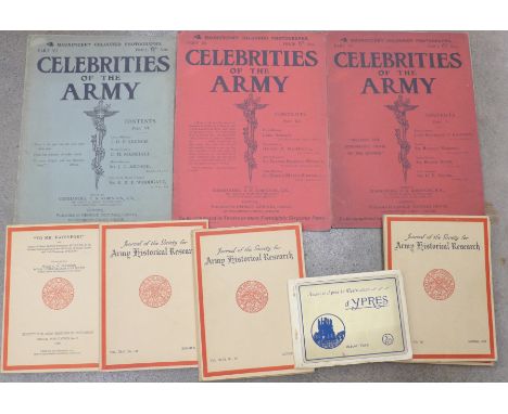 Military interest; six issues of Celebrities of the Army each with four large coloured photographic portraits including Lord 