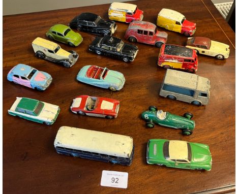A Collection of playworn vintage dinky models. See images for list of models. 