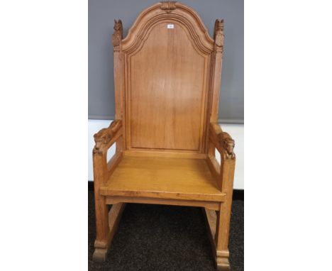 This Chair is attributed to Sir Robert Lorimer For Scott Morton &amp; Morton &amp; Co. Edinburgh Arts and Crafts Chair Circa 