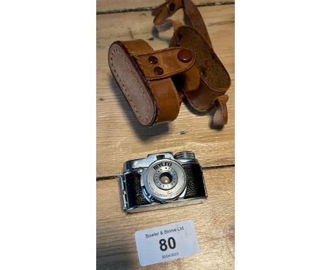 A Vintage Mycro spy camera and case. 