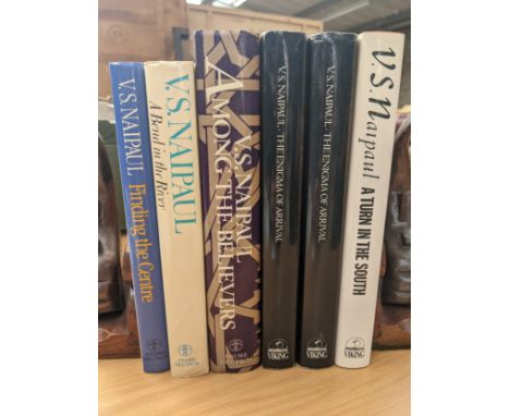 Naipaul, V.S.: A Turn in the South; The Enigma of Arrival (2 copies); Among the Believers; A Bend in the River; Finding the C