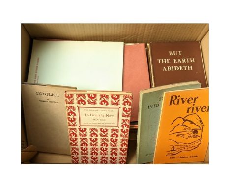 Modern Scottish literature.: A box of first editions by Alan Bold (3); Iain Crichton Smith (7); Sydney Goodsir Smith (13) and