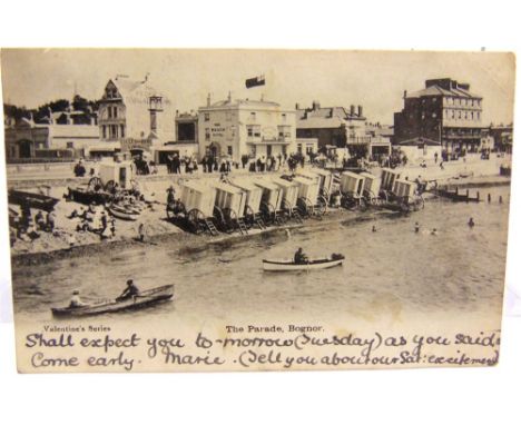 POSTCARDS - SUSSEX &amp; BERKSHIRE Approximately 200 cards, including real photographic views of South Street, Worthing; Carp