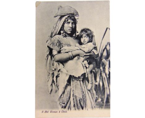 POSTCARDS - INDIA & OTHER Approximately 170 cards, including views of a Rewa Elephant Coach; Cotton Cart; a Hunting Cheetah; 