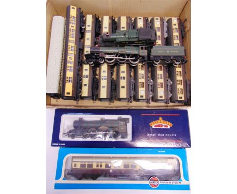 [OO GAUGE]. A G.W.R. COLLECTION comprising a Bachmann No.31777, G.W.R. Hall Class 4-6-0 tender locomotive 'Soughton Hall', 69