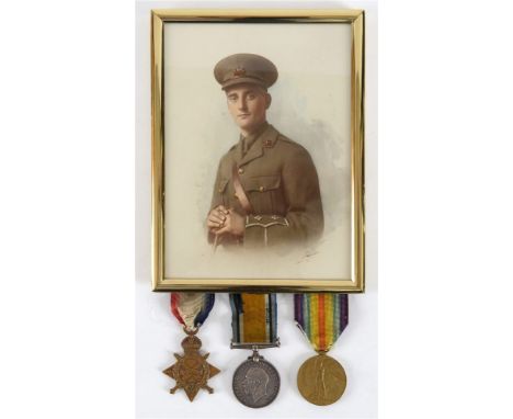 A GREAT WAR TRIO OF MEDALS TO CAPTAIN G.A.K. HERVEY, 28TH BATTALION, THE LONDON REGIMENT comprising the 1914-15 Star (2835 Pt