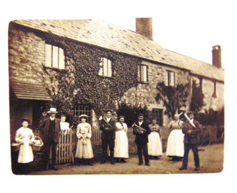 POSTCARDS - DEVON, CORNWALL &amp; SOMERSET Approximately 185 cards, including real photographic views of a row of cottages (i
