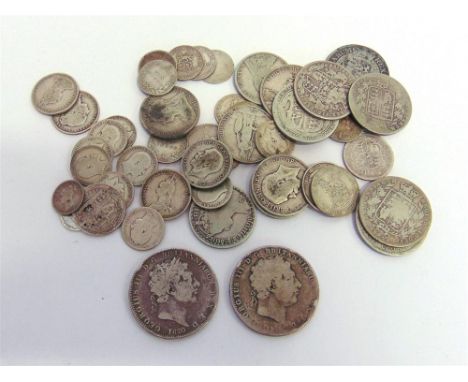 GREAT BRITAIN - ASSORTED PRE-1920 SILVER COINAGE (total approximately 335g).