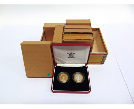 GREAT BRITAIN - ASSORTED SILVER COINAGE comprising a Piedfort two pound two-coin set, 1997-98, in case of issue; Piedfort two