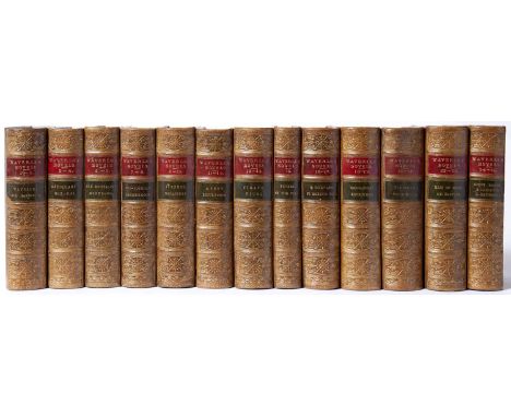 Scott (Sir Walter) 'The Waverley Novels'. A &amp; C Black, Edinburgh 1862 and engraved title page. Small format (170 x 115mm)