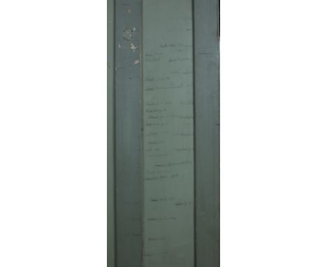T.E. Lawrence Interest: An old painted pine door from 2 Polstead Road, North Oxford, where the Lawrence Family lived from 189