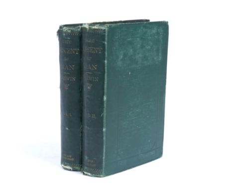 Darwin (Charles) (1809-1882) 'The Descent of Man and Selection in Relation to Sex'. 2 Vols. First Edition. John Murray, Londo