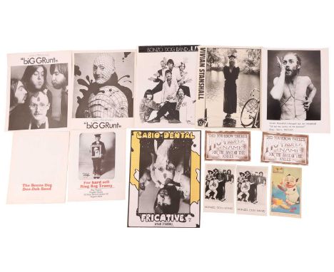 A collection of assorted original promotional ephemera relating to The Bonzo Dog Doo-Dah Band and Vivian Stanshall, from his 