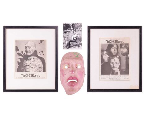 From the collection of Vivian Stanshall, founding member of the Bonzo Dog Doo-Dah Band, a papier mache painted mask, as used 