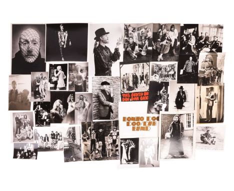 From the personal collection of Vivian Stanshall, founding member of the Bonzo Dog Doo-Dah Band, a mixed group of black and w
