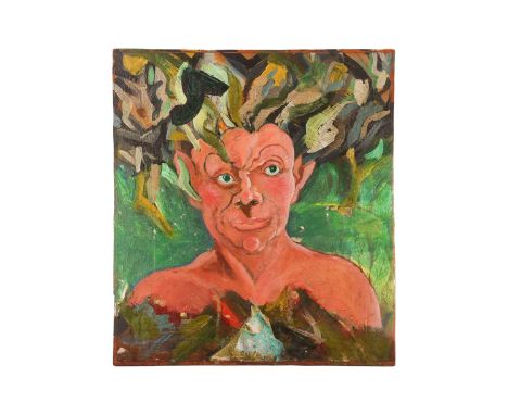 Vivian Stanshall (1943-1995) British, founding member of the Bonzo Dog Doo-Dah Band, abstract portrait of a man, unsigned oil