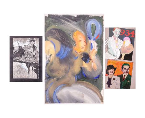 Vivian Stanshall (1943-1995) British, founding member of the Bonzo Dog Doo-Dah Band, a collection of four original artworks, 