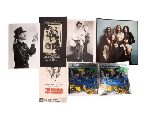 A collection of original Bonzo Dog Doo-Dah Band ephemera, comprising a small promotional poster for Parlophone release 'My Br