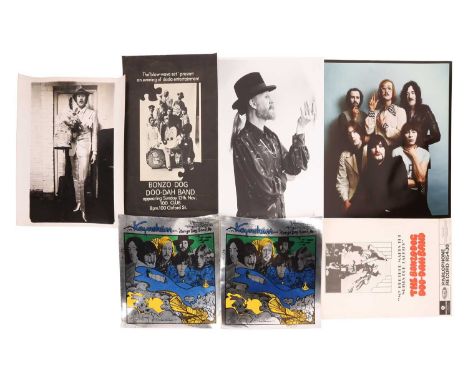 A collection of original Bonzo Dog Doo-Dah Band ephemera, comprising a small promotional poster for Parlophone release 'My Br