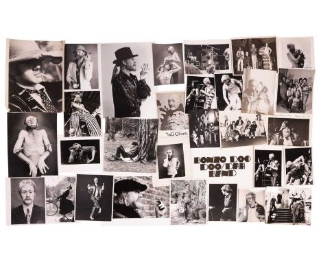 From the personal collection of Vivian Stanshall, founding member of the Bonzo Dog Doo-Dah Band, a mixed group of black and w