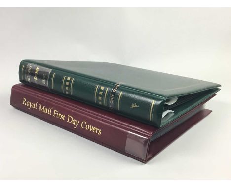 COLLECTION OF STAMPS AND FIRST DAY COVERS,in six full size and three half size albums