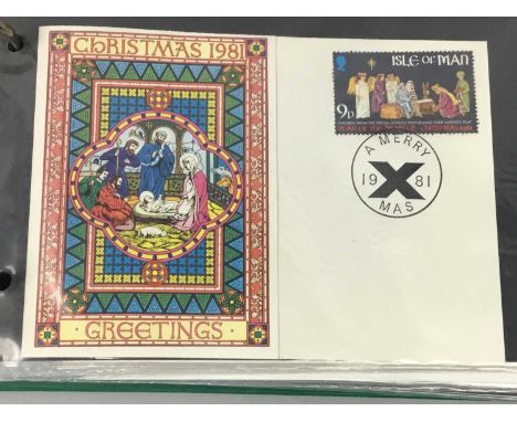 TWO HALF SIZE STANLEY GIBBONS ALBUMS OF FIRST DAY COVERS,including a presidential visit cover (2)