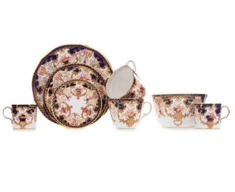 ROYAL CROWN DERBY IMARI PART TEA SET,pattern no. 3788, comprising ten cups and twelve saucers, twelve coffee cans and saucers