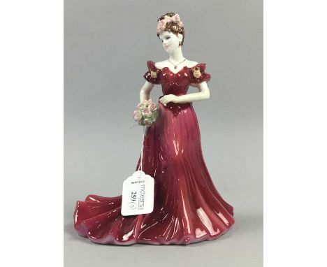 COALPORT 'LADIES OF FASHION' FIGURE OF JENNY,along with eight other ceramic figures (9)