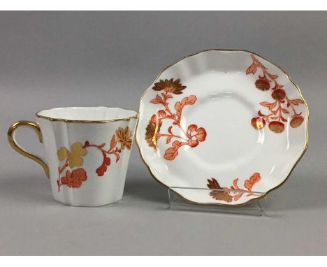 LATE 19TH CENTURY WEDGWOOD TEA SERVICE,comprising twelve cups, ten saucers and ten side plates, sugar bowl and pair of cake p