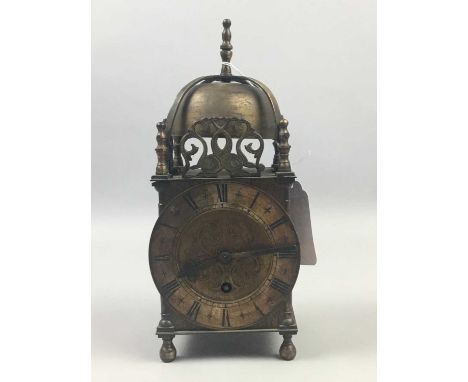 REPRODUCTION LANTERN CLOCK,of Charles II design, 25cm high