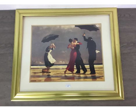 AFTER JACK VETTRIANO,print on paper, mounted, framed and under glass, 75cm x 85cm overall