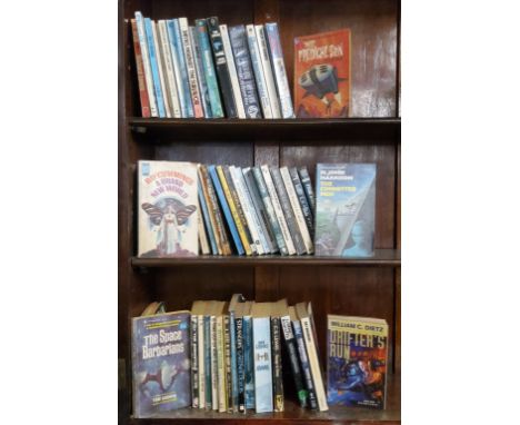 Forty Sci-Fi books including SIX-GUN PLANET, Jakes, John publ. by Paperback Library, New York, 1970;&nbsp;The Planet of the D